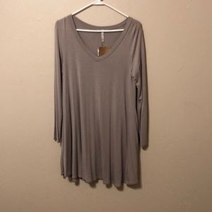 Gray tunic style dress